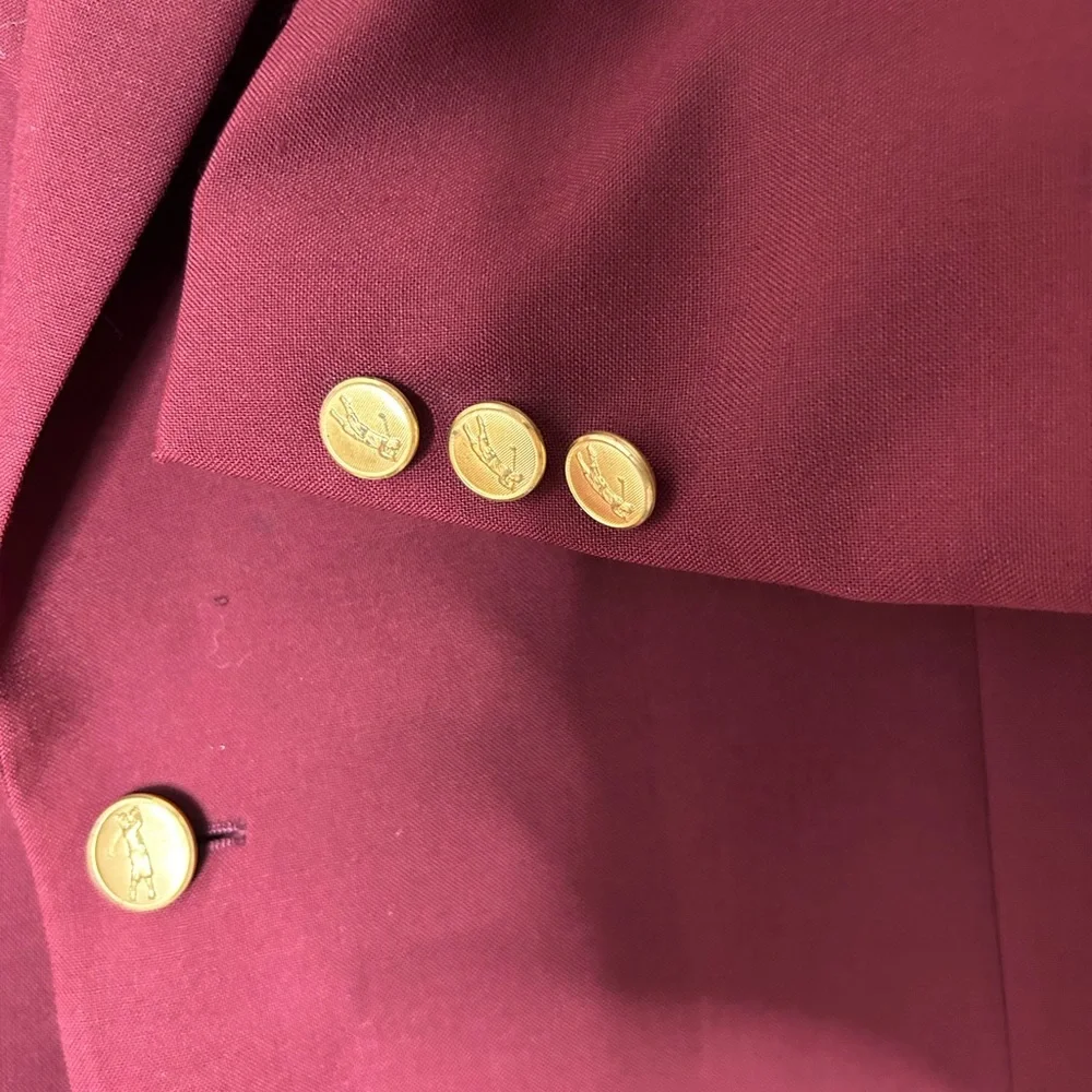 Bobby Jones golf sport coat size 44 cranberry - Picture 5 of 12
